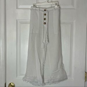 White pants/cover up